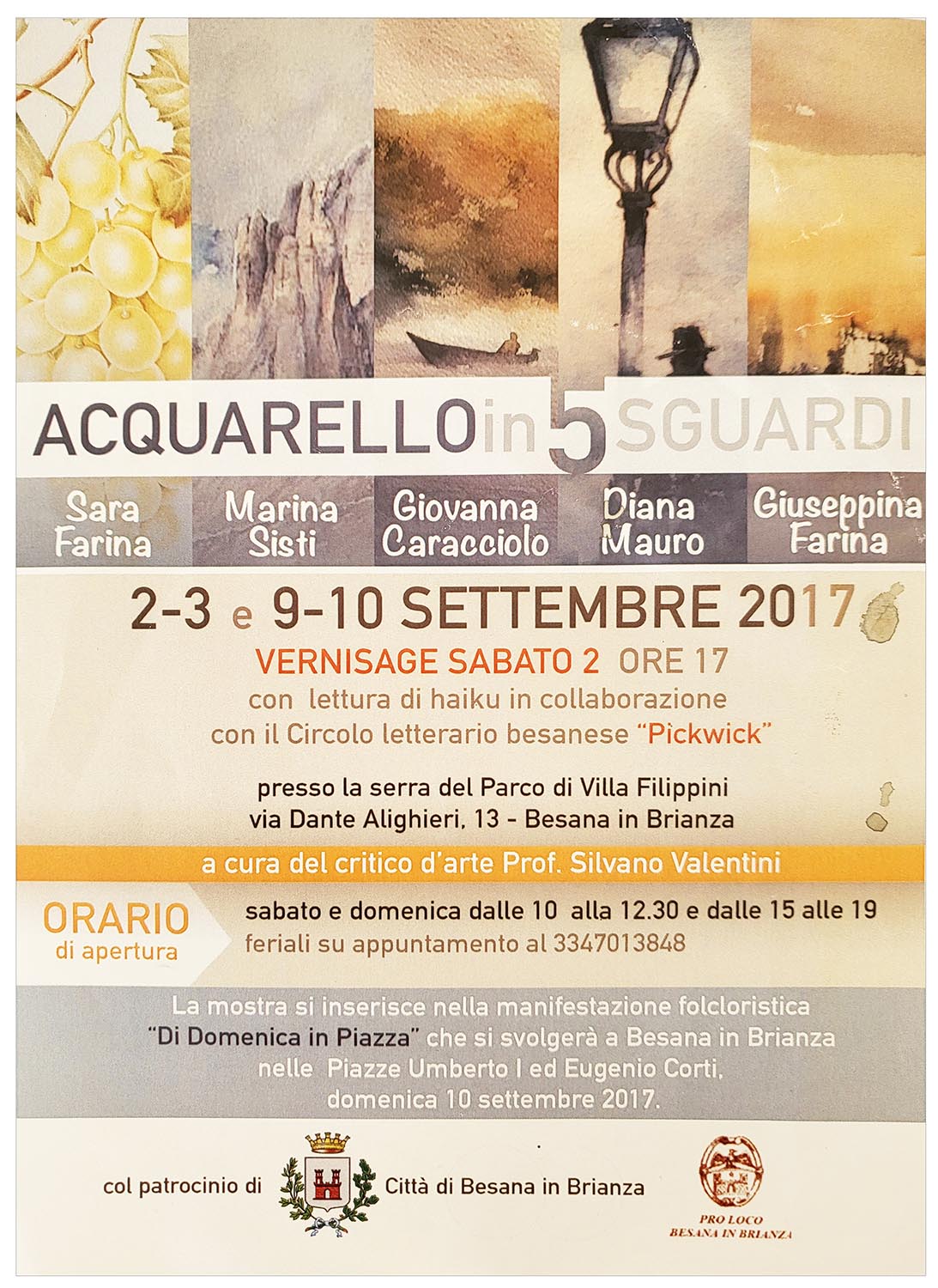 Acquarelli a 5 stili – novembre 2016 Acquarelli a 5 stili – novembre 2016