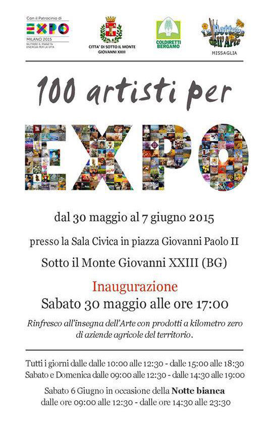 100 artisti per EXPO – giugno 2015 100 artisti per EXPO – giugno 2015